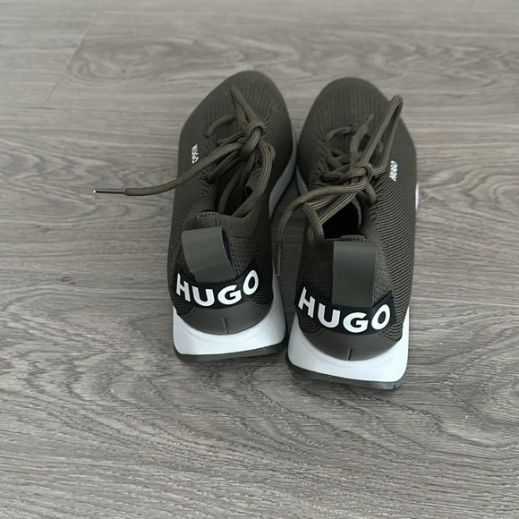 HUGO Olive Green Running Shoes - size 37 - Picture 3 of 6